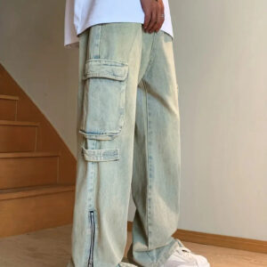 Men's Casual Street Style Distressed Baggy Jeans