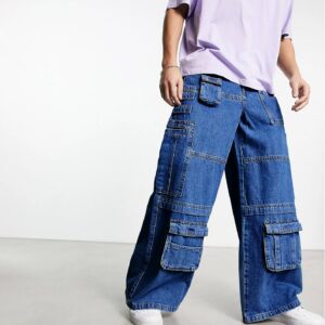 Mad Max Blue Cargo Jeans