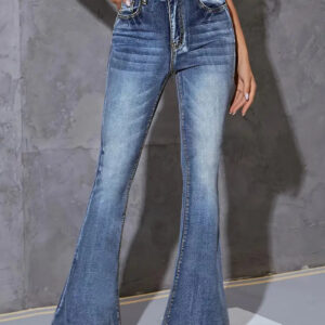 Blue Sturdy Wash Flare Bootleg Jeans