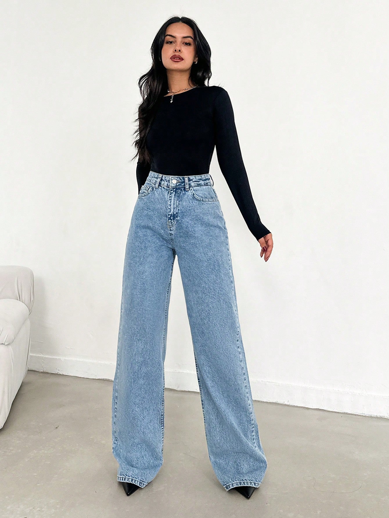 Oh So Vintage Wide Leg Jeans - Image 4