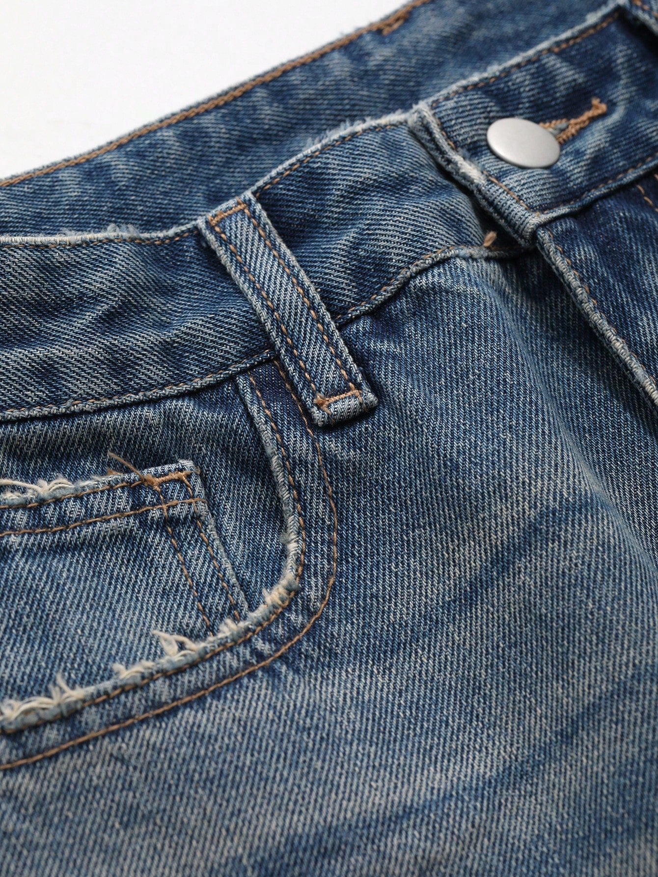 Stale Blue Baggy Wide Leg Jeans - Image 6