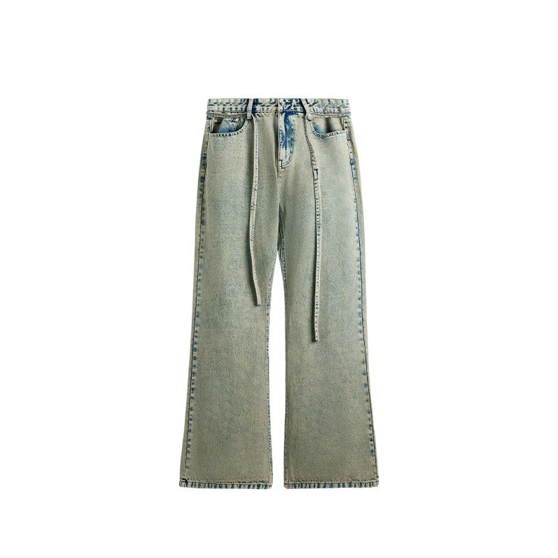 Mud Dyed Washed Bootcut Jeans - Image 8