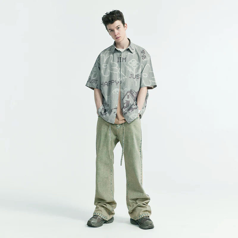 Mud Dyed Washed Bootcut Jeans - Image 10