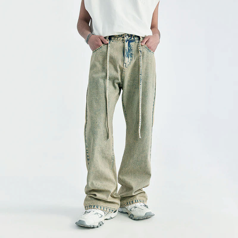 Mud Dyed Washed Bootcut Jeans - Image 12