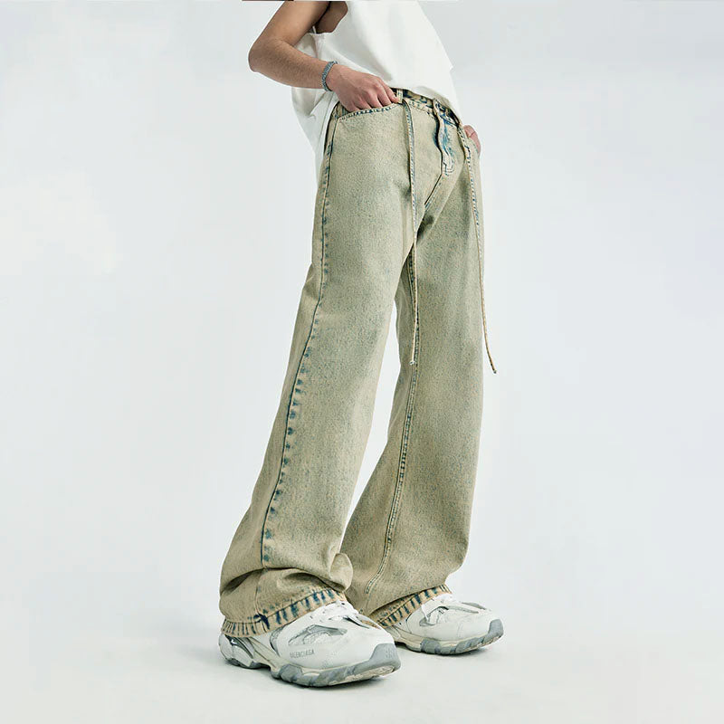 Mud Dyed Washed Bootcut Jeans - Image 7