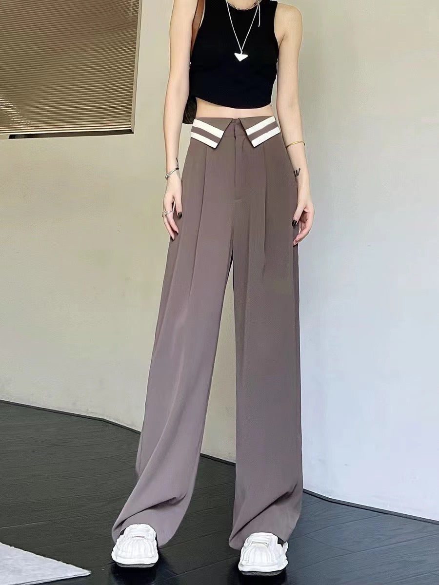 Collar Belt Korean Baggy Pant - Image 14