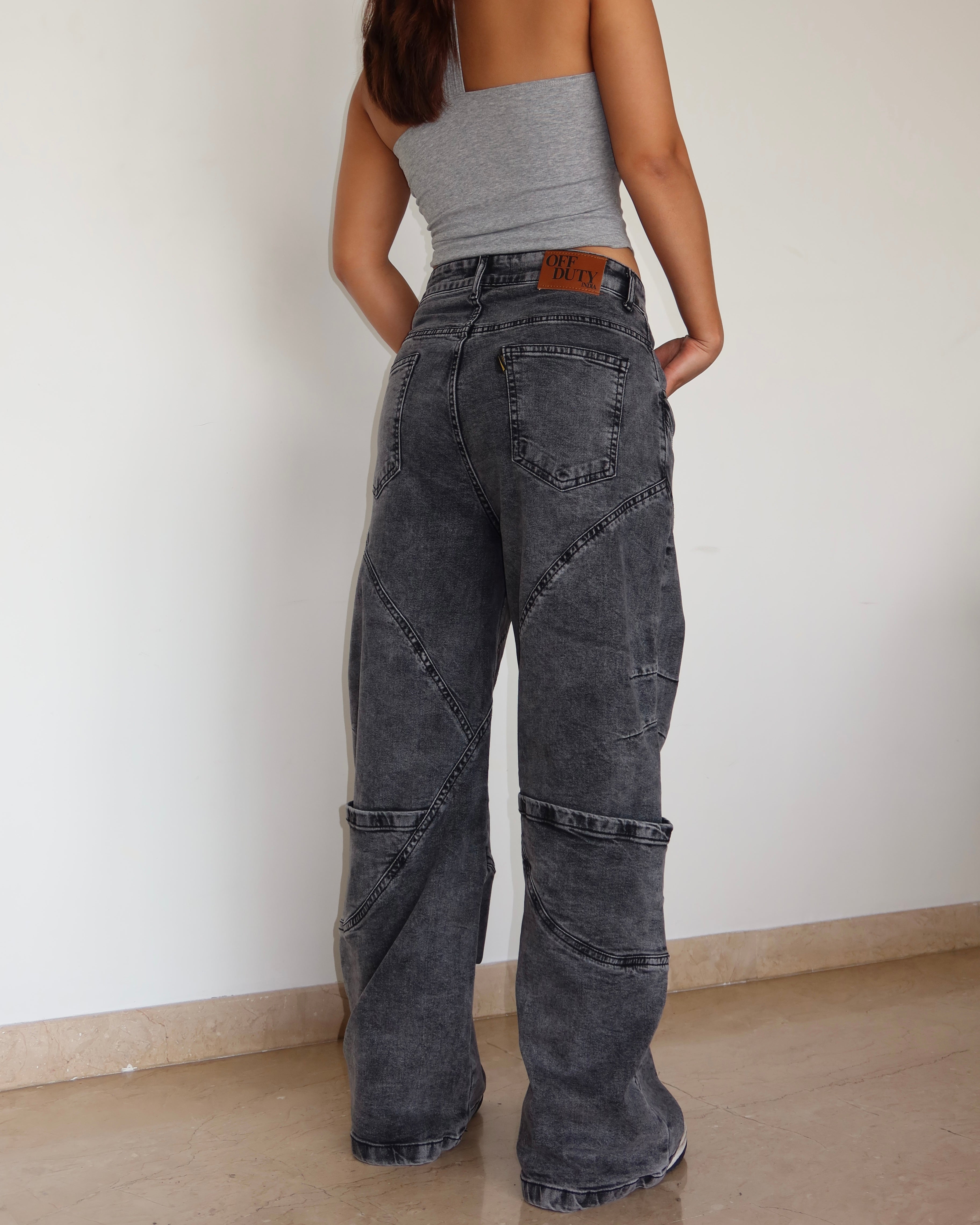 Storm Tone Baggy Wide leg Jeans - Image 5