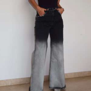 Bare Edge Ombre Wide Leg Jeans