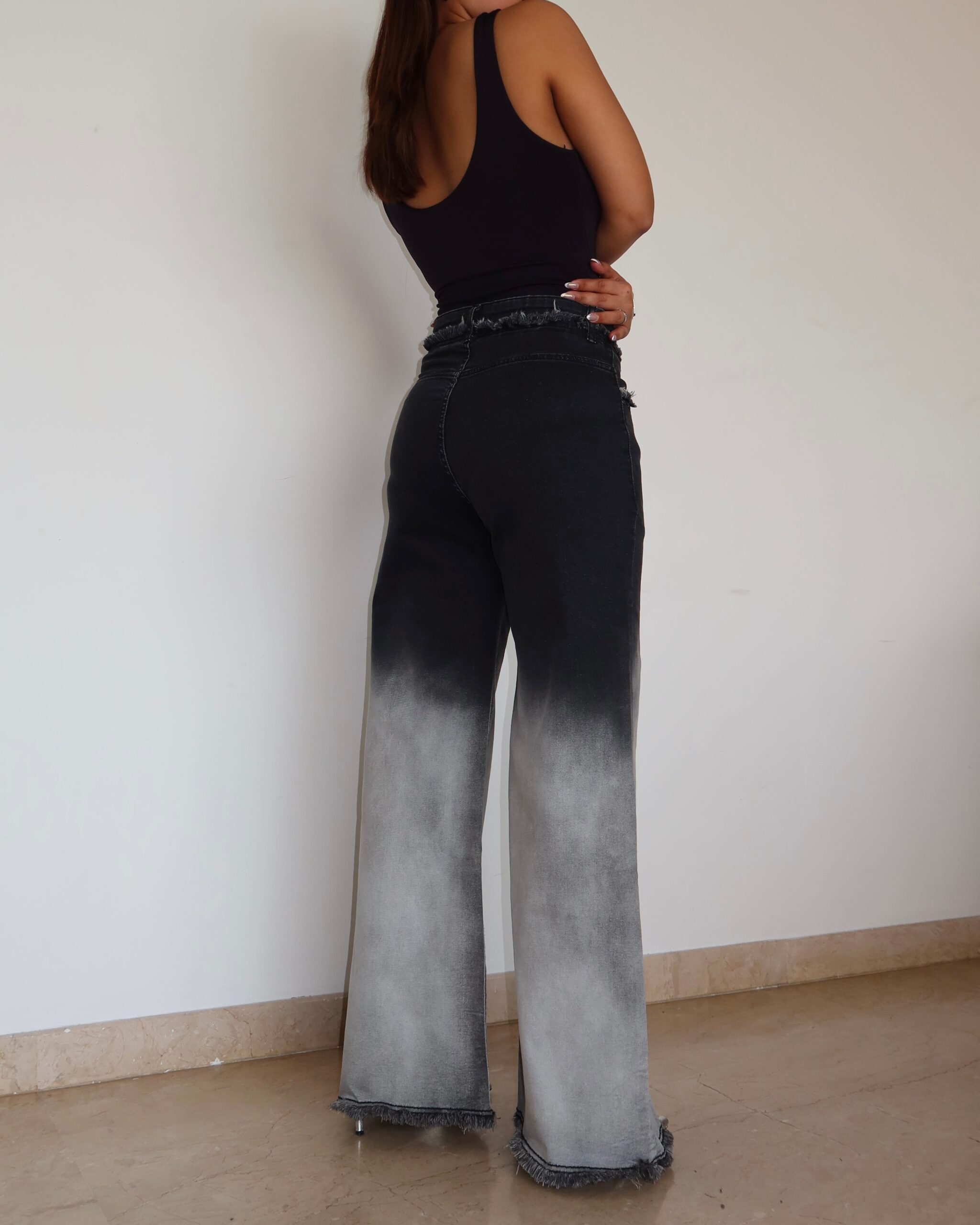 Bare Edge Ombre Wide Leg Jeans - Image 4