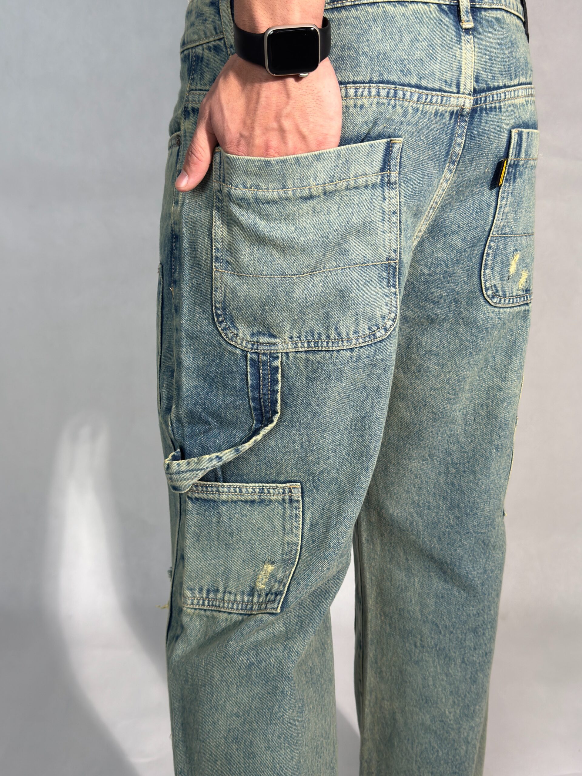 Retro Sunbeam Distressed Carpenter Jeans - Image 3