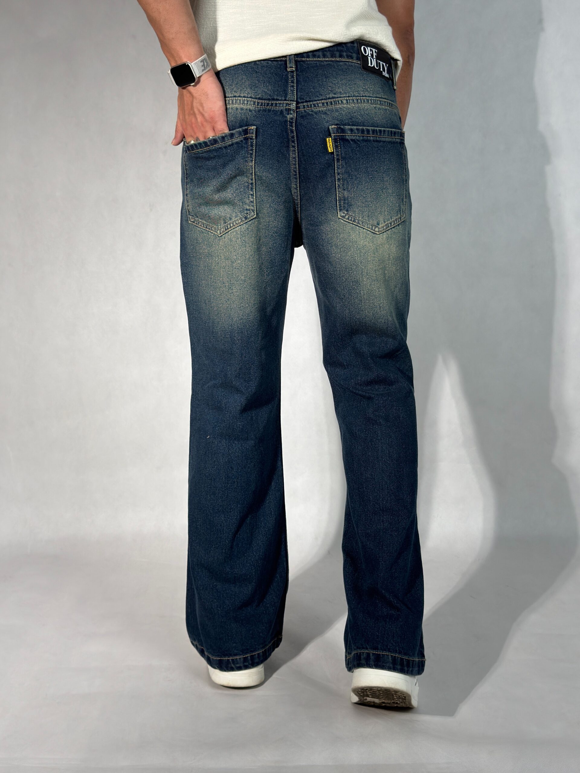 New Aged Wash Straight A Line Jeans - Image 5
