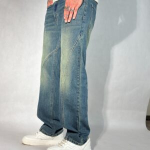 Subtle Fade Blue Straight Fit Jeans