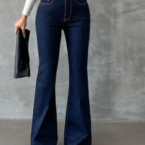Indigo Navy Flare Fit Jeans