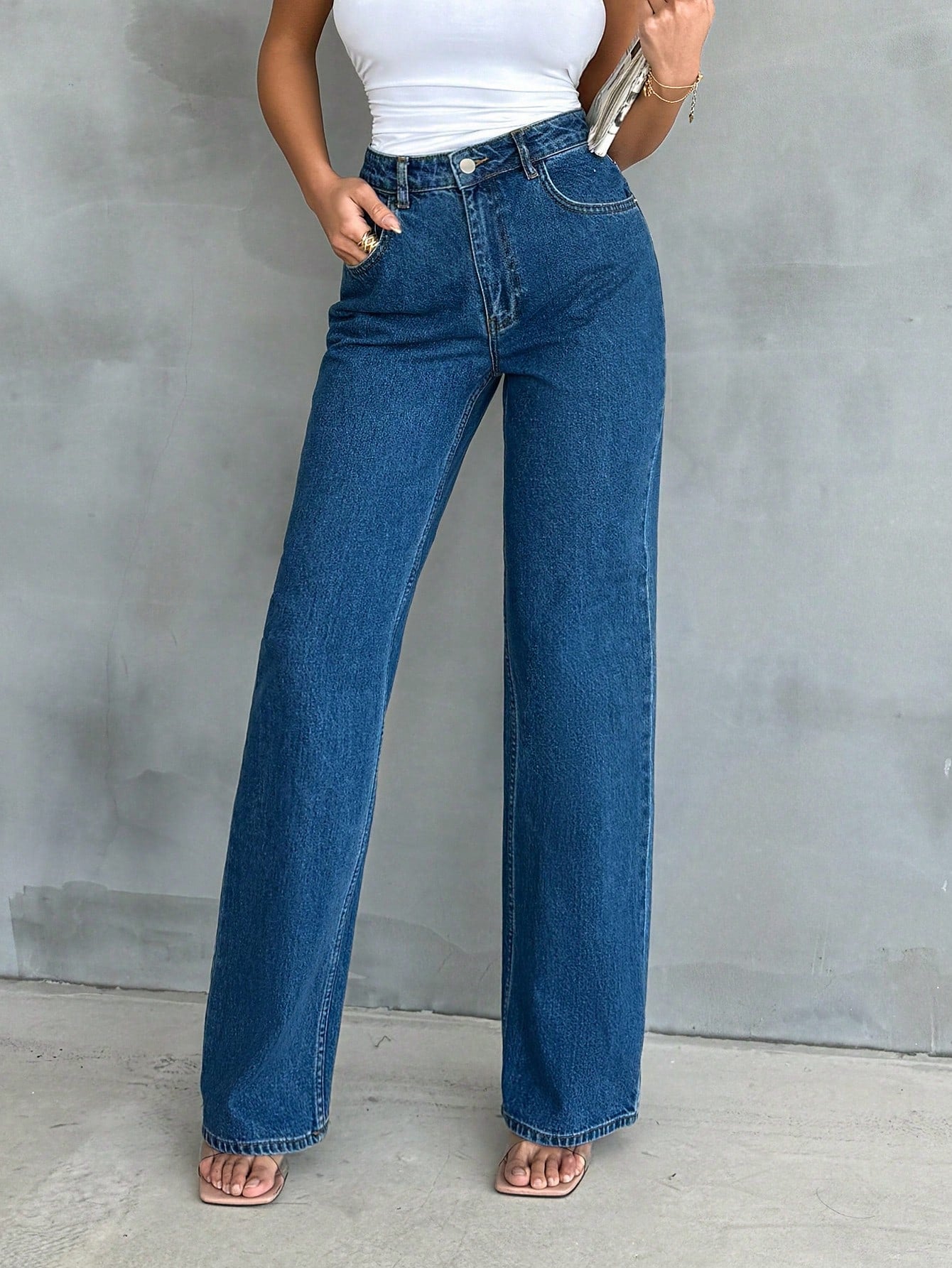 True Blue Wide Leg High Rise jeans - Image 9