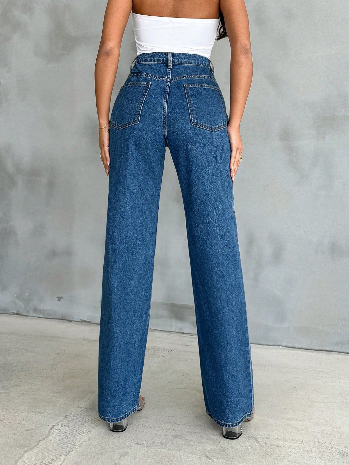 True Blue Wide Leg High Rise jeans - Image 8