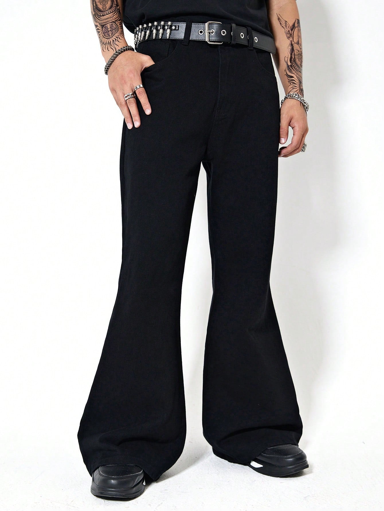 Dark Matter Black Bootcut Jeans - Image 5