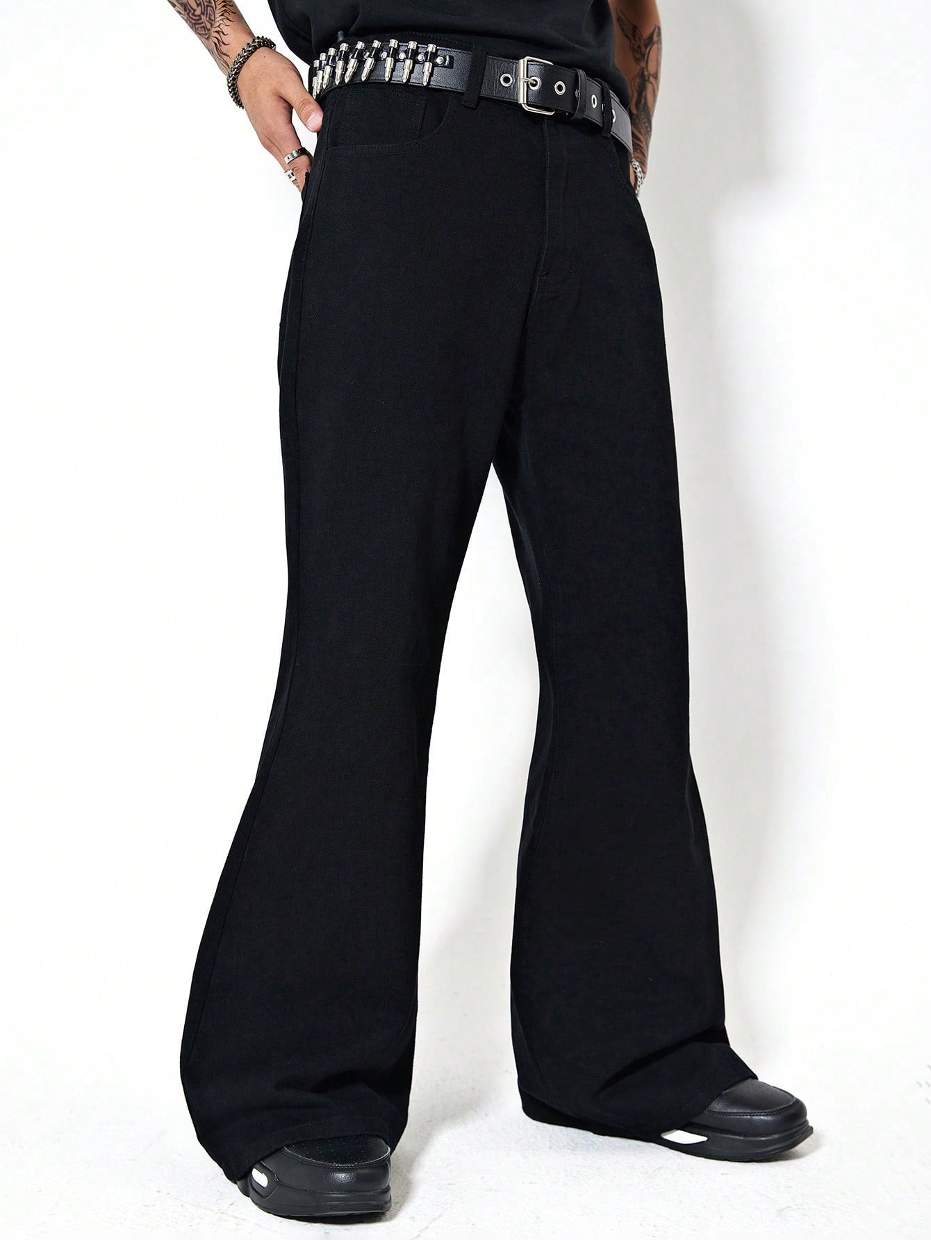 Dark Matter Black Bootcut Jeans - Image 6