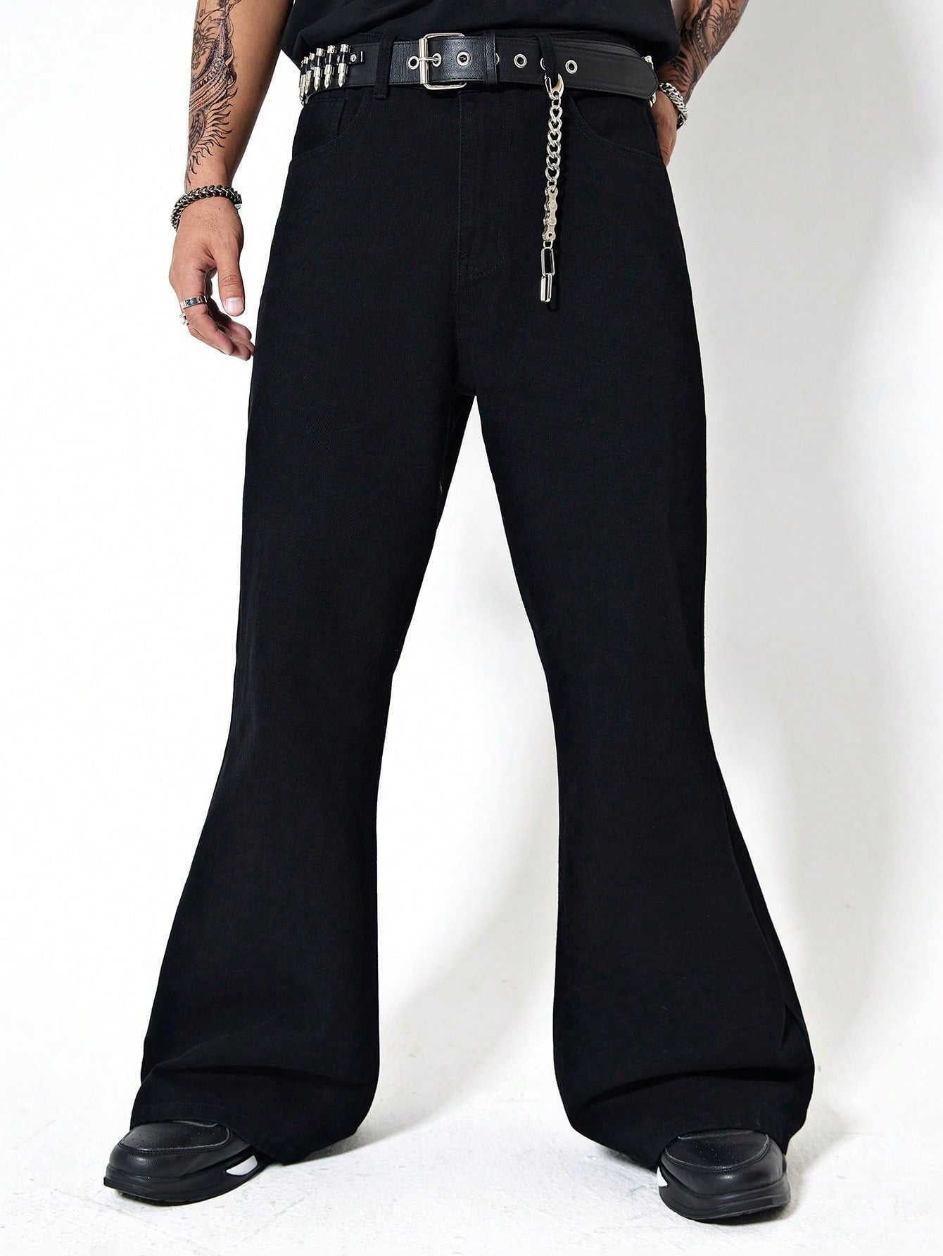 Dark Matter Black Bootcut Jeans - Image 7