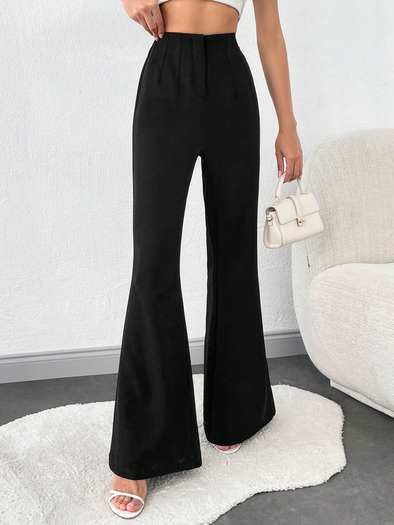 Darted Contour Bootcut Pants - Image 3