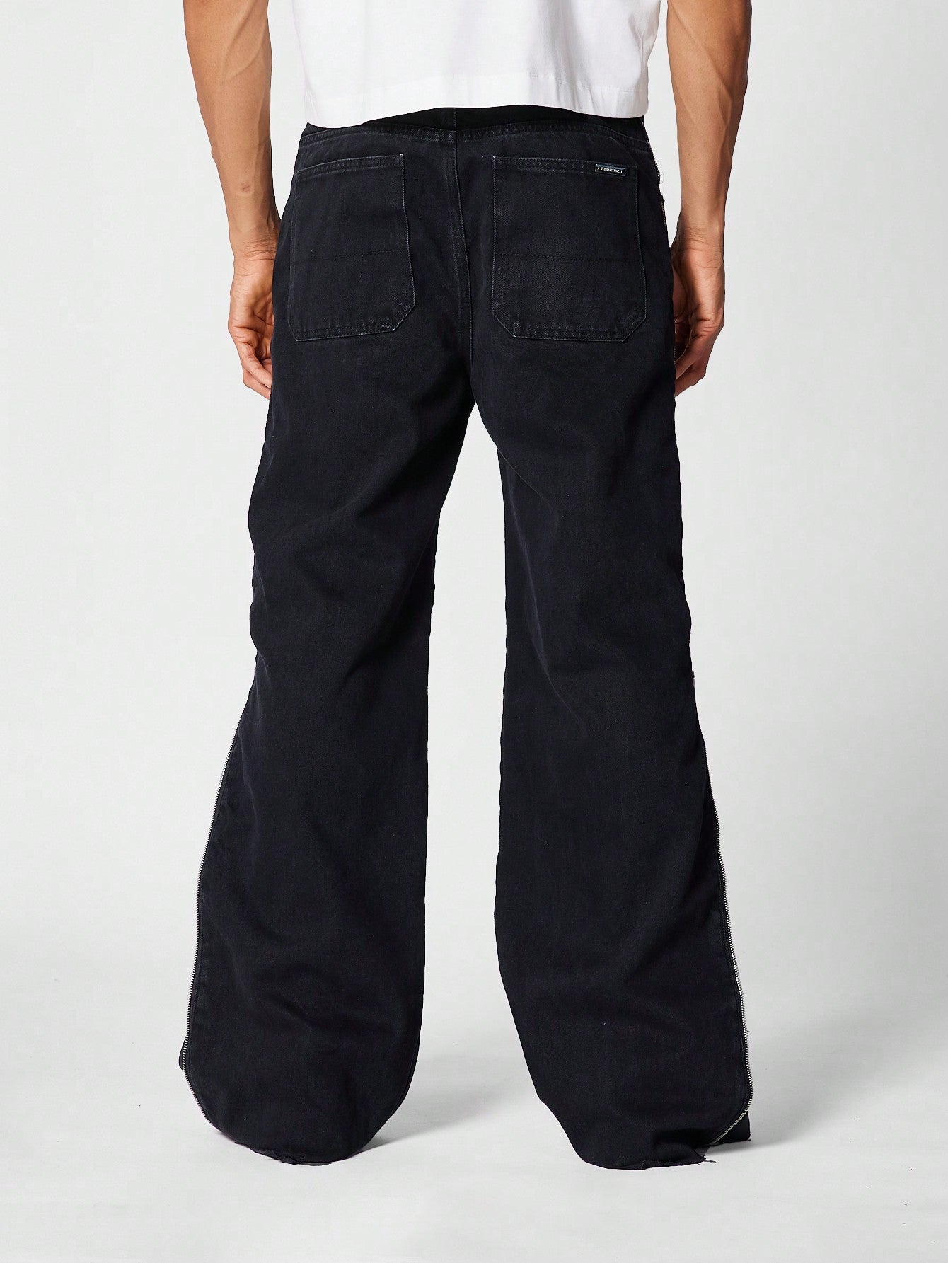 Grudge Black All Zipper Baggy Fit Denim - Image 3