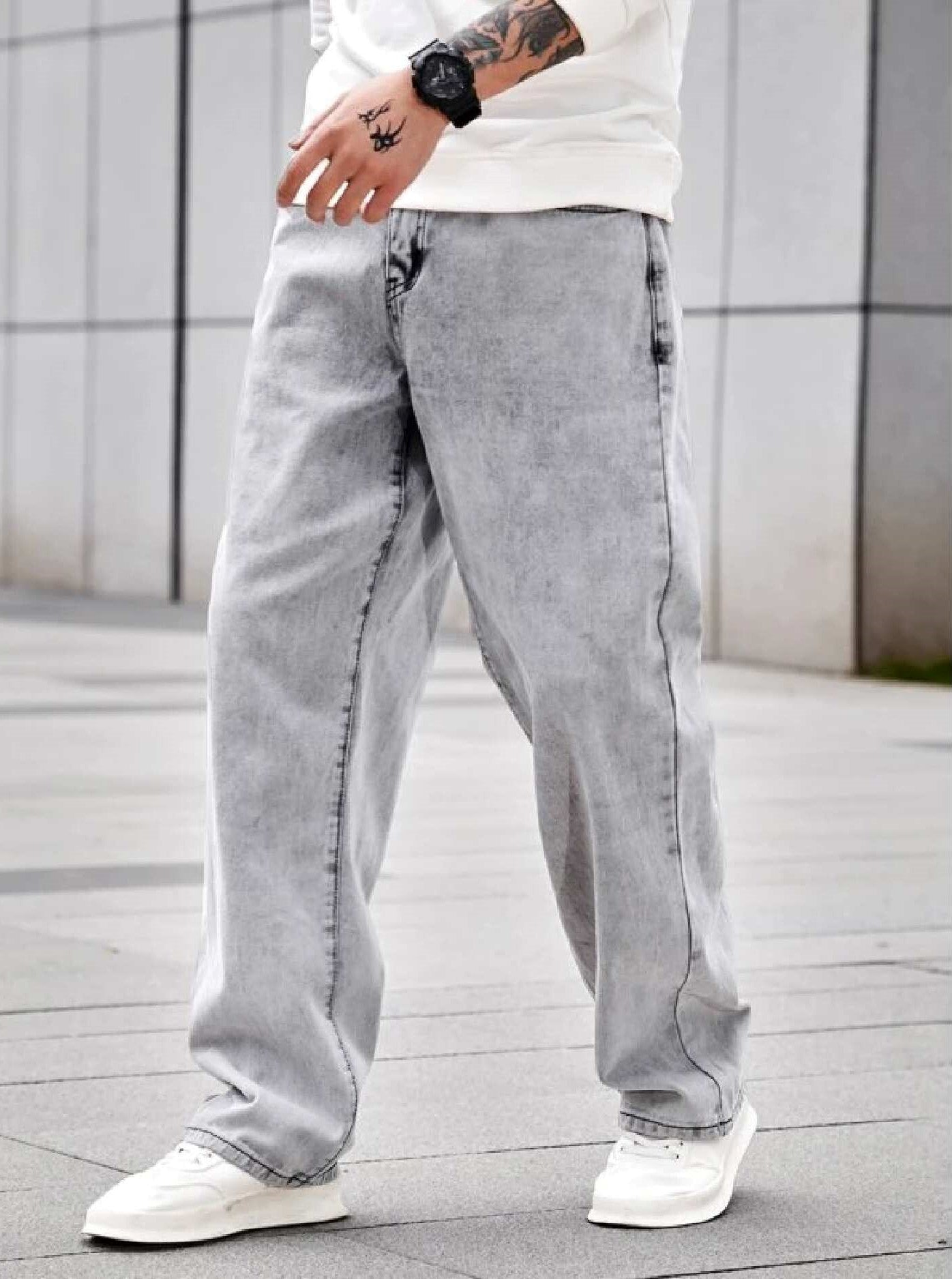 Smoke Grey Regular Fit Denim - Image 4
