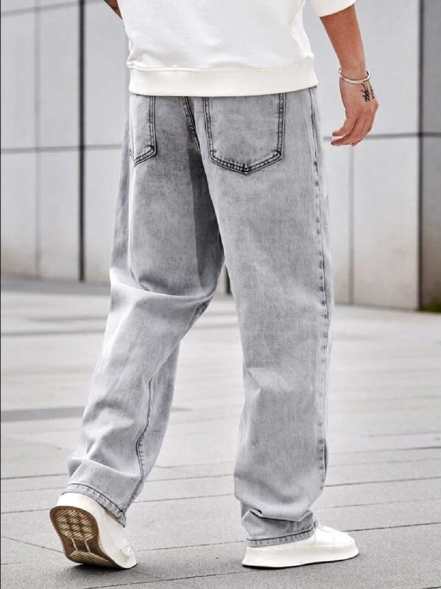 Smoke Grey Regular Fit Denim - Image 3