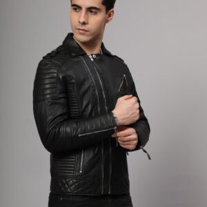 Charmshilp :- Men's Biker Leather Jacket