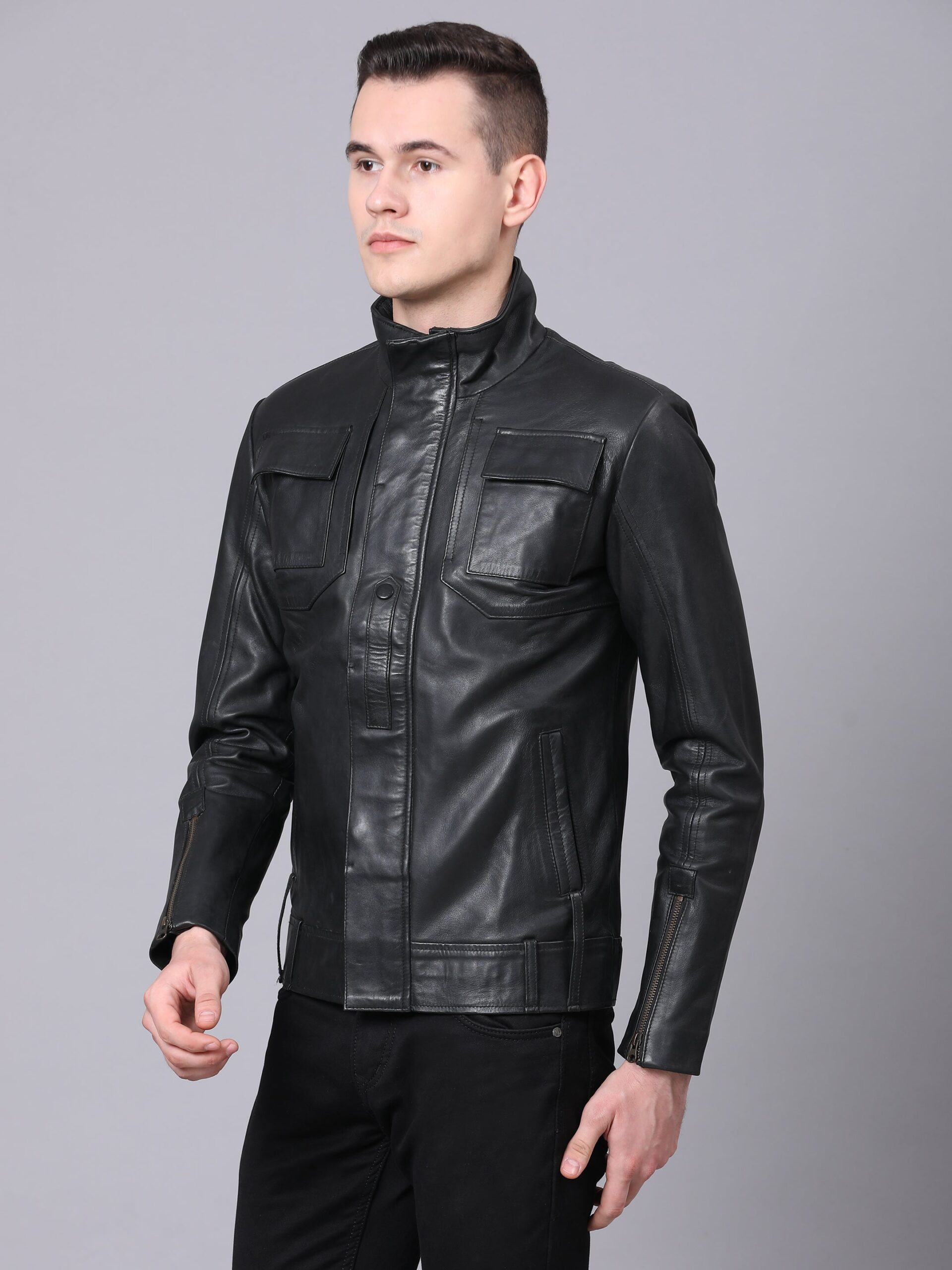 Oakley Sheepskin Bomber Leather Jacket - Image 4