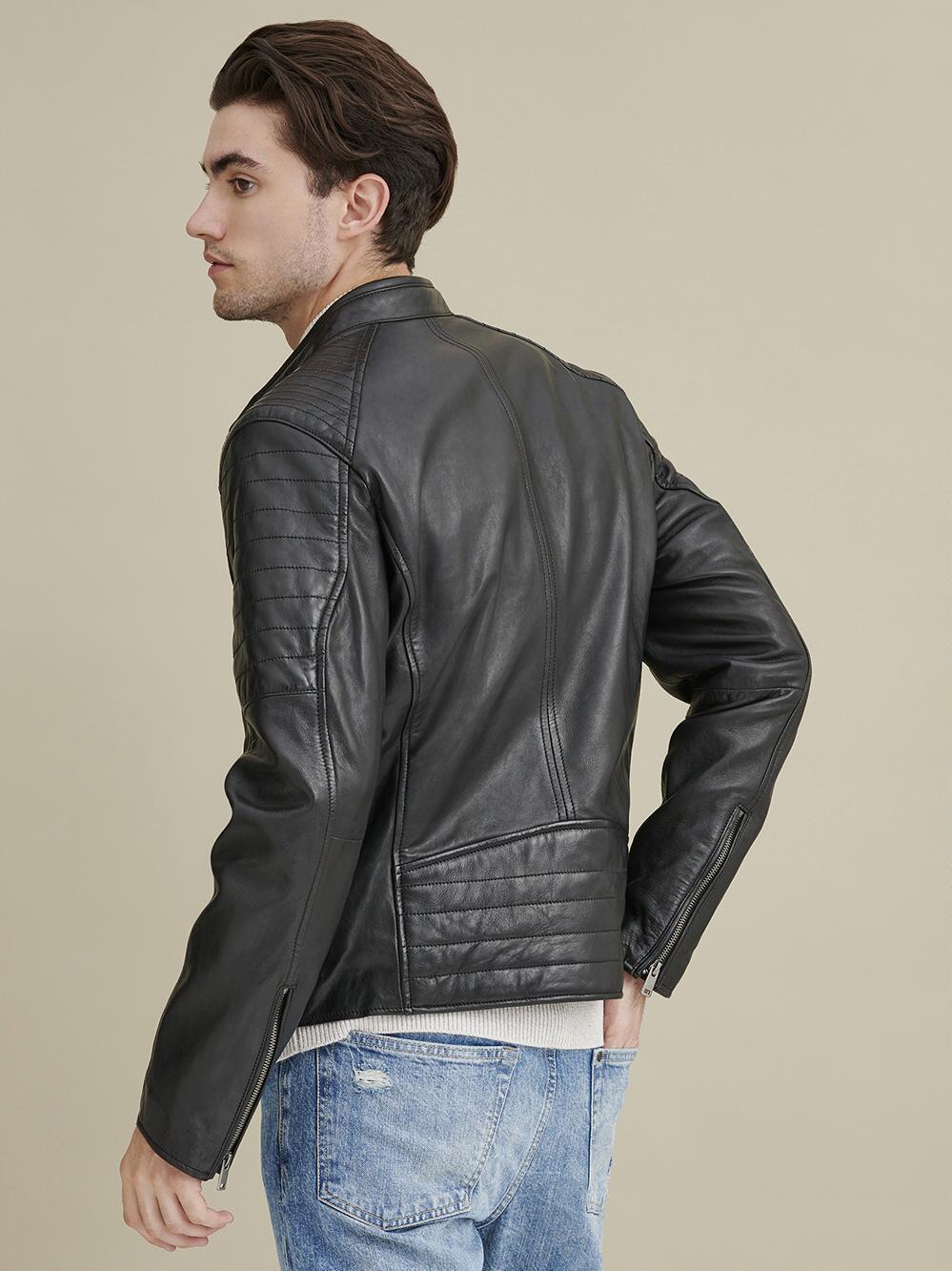 Charmshilp:- Biker Style Moto Leather Jacket - Image 3