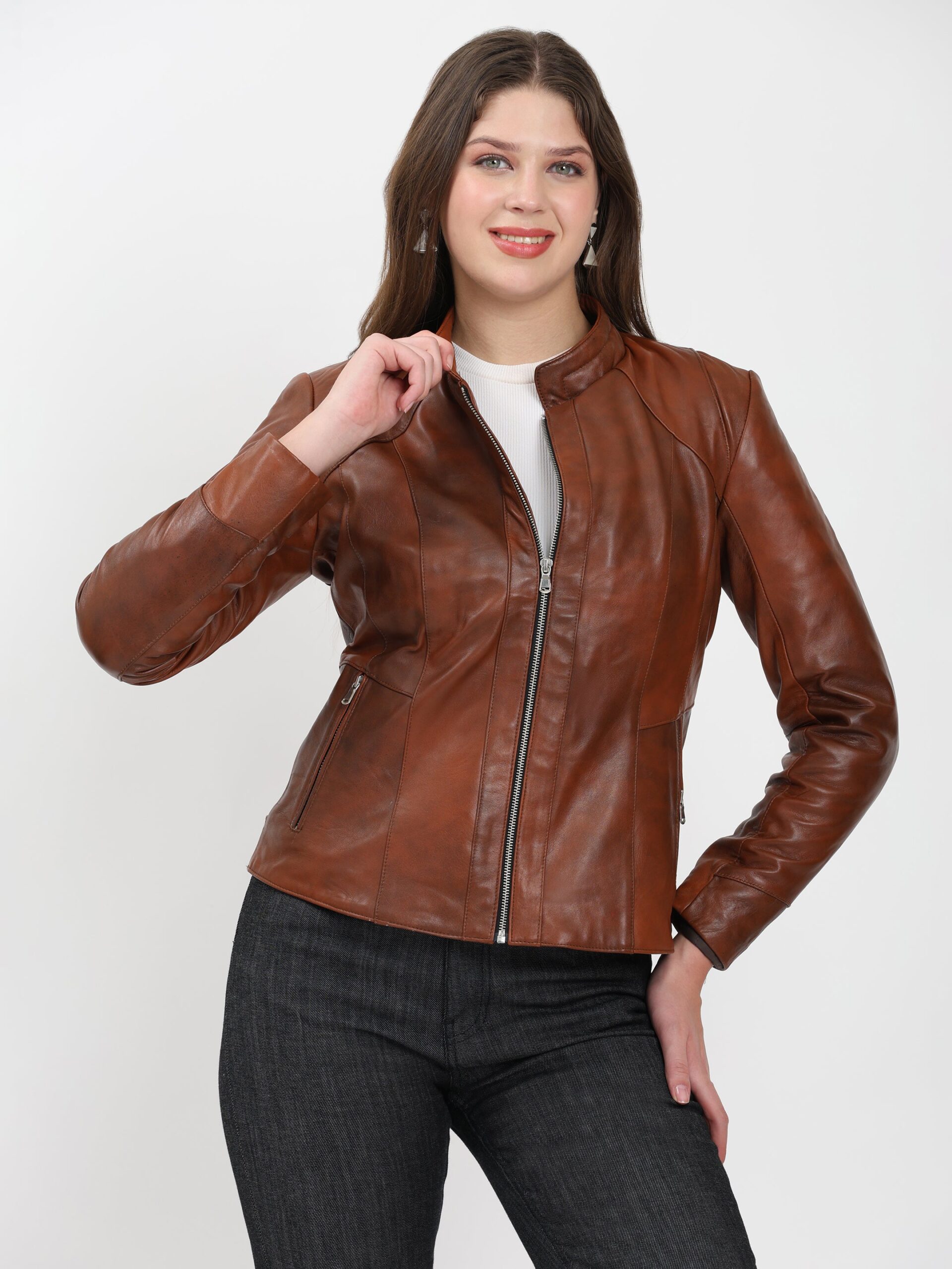 Cleopatra Classic Leather Jacket - Image 5