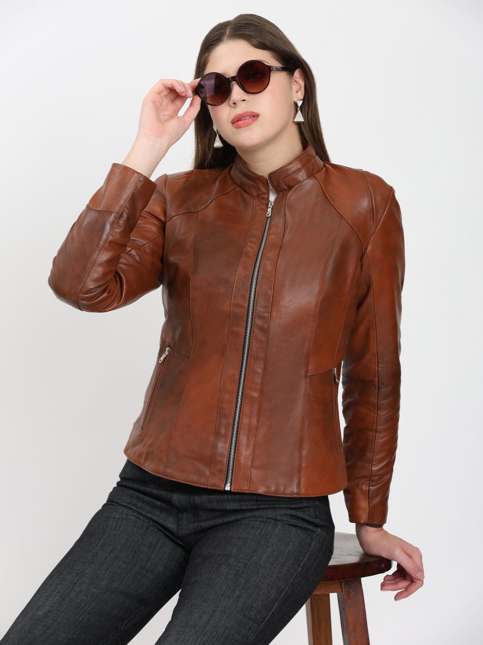 Cleopatra Classic Leather Jacket - Image 2
