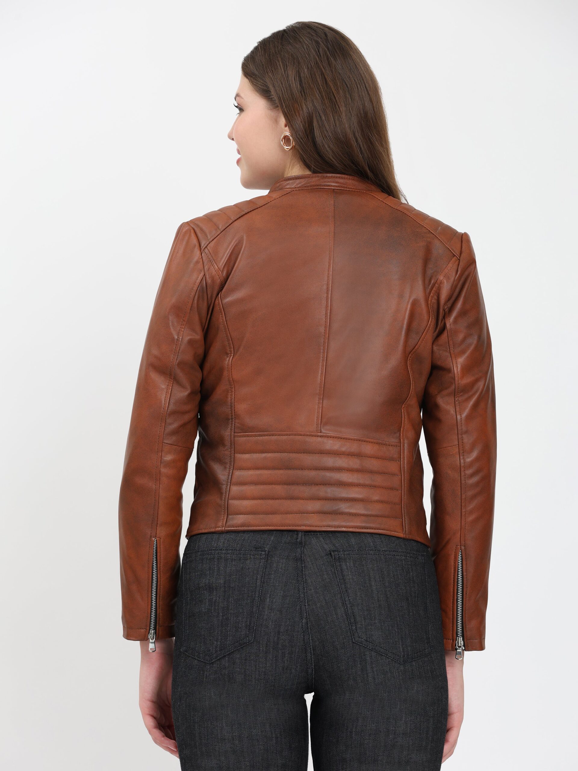 Élan Noir Classic Jacket – Antique Brown - Image 3
