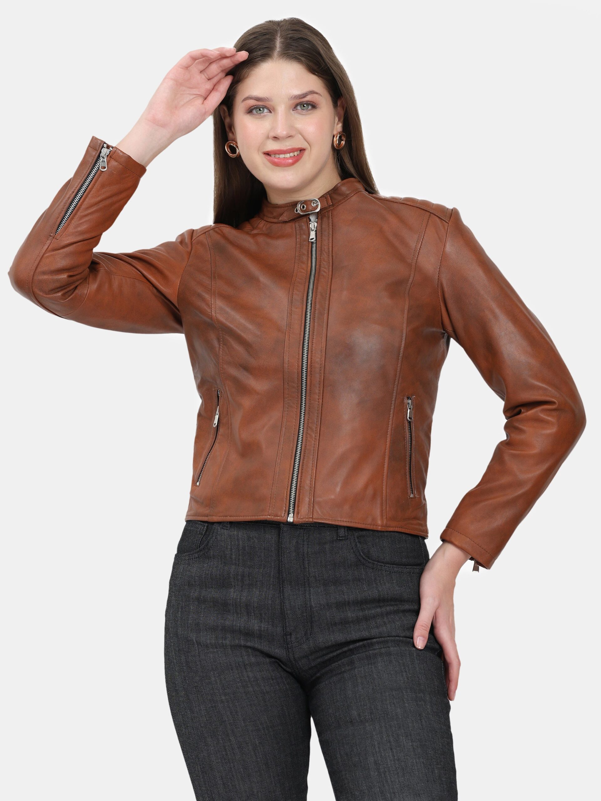 Élan Noir Classic Jacket – Antique Brown