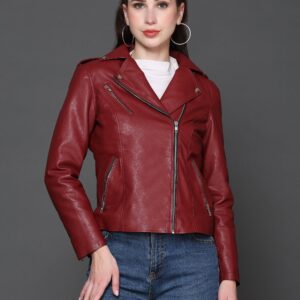 Jessica Leather Moto Jacket