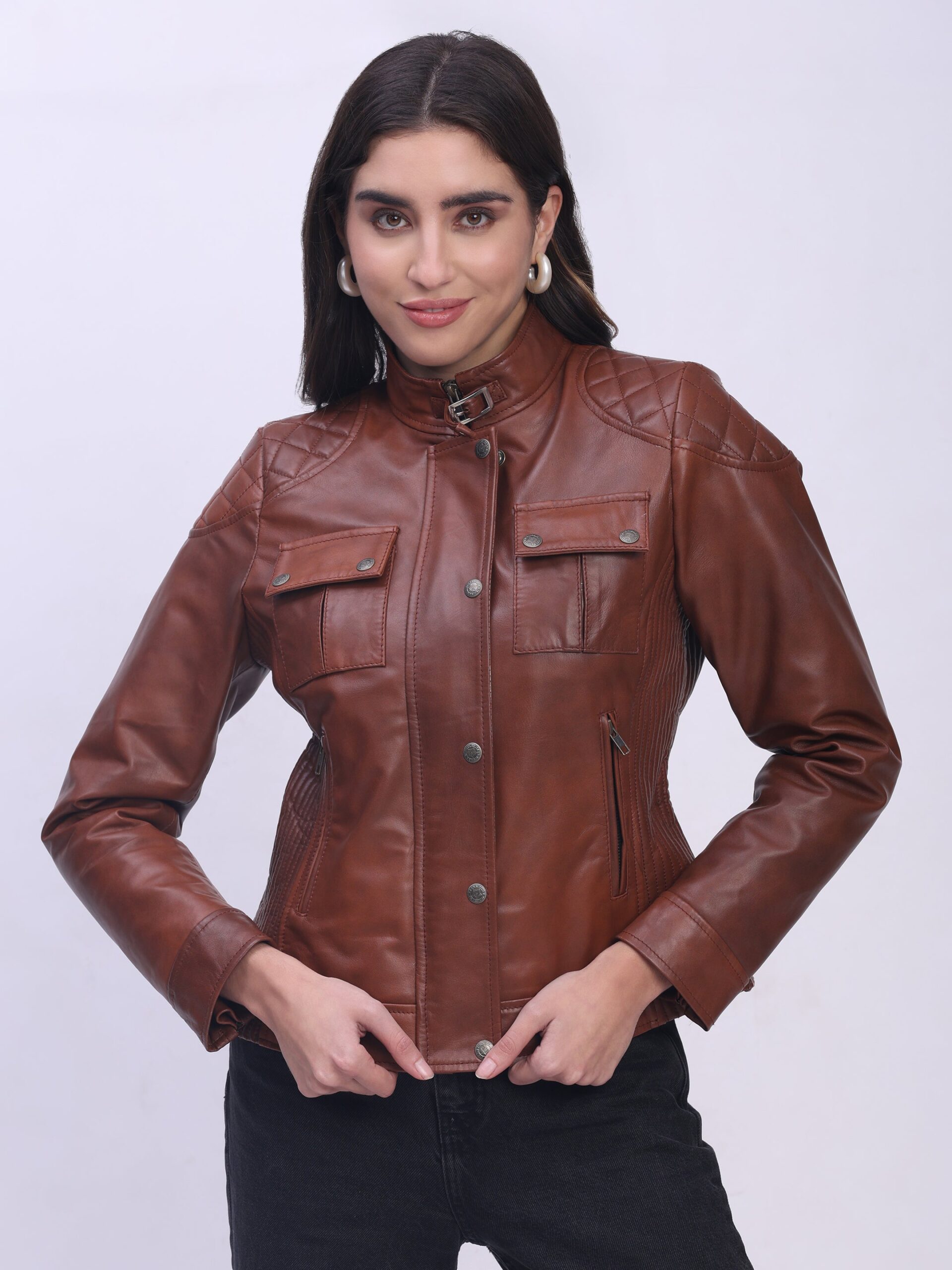 Sekhmet Jacket – Antique Brown - Image 7