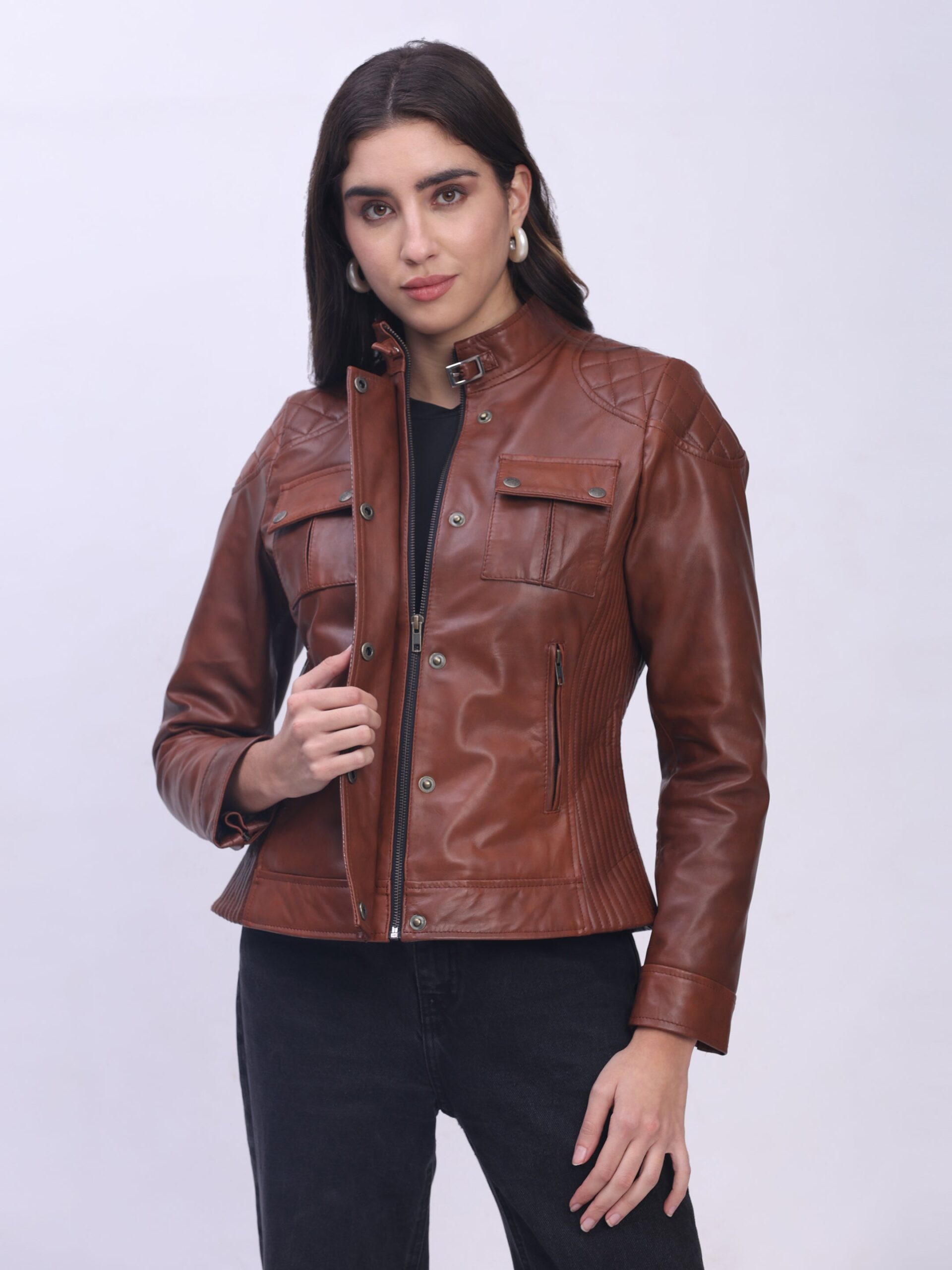 Sekhmet Jacket – Antique Brown - Image 3