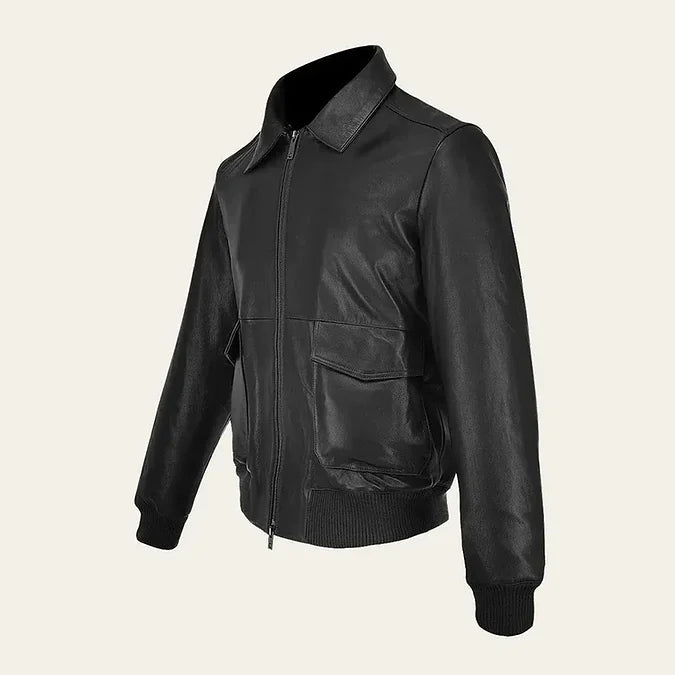 Vintage Bomber Leather jacket - Image 3