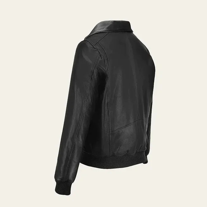 Vintage Bomber Leather jacket - Image 2