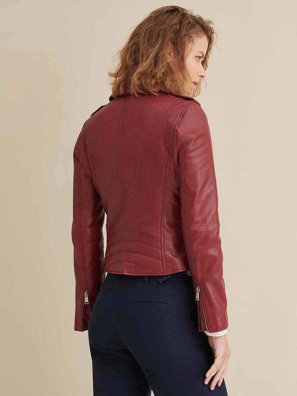 Italian Lambskin Moto Leather Jacket || Charmshilp - Image 2