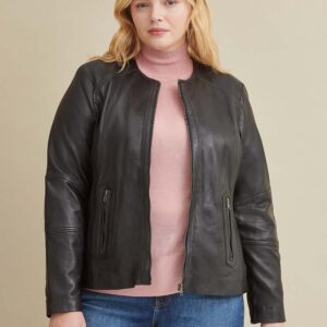 Azura Washed Sheepskin Leather Jacket