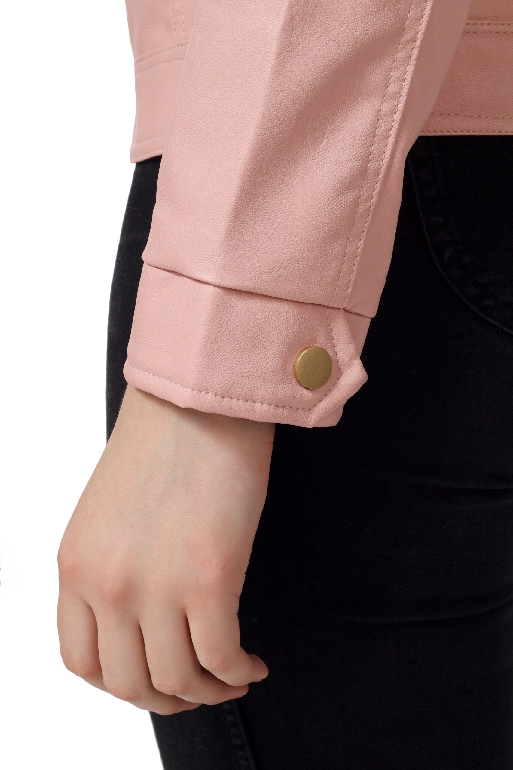 Moto Jacket of Women In Vegan Leather :- Charmshilp - Image 6