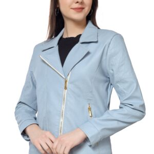 Moto Jacket of Women In Vegan Leather :- Charmshilp