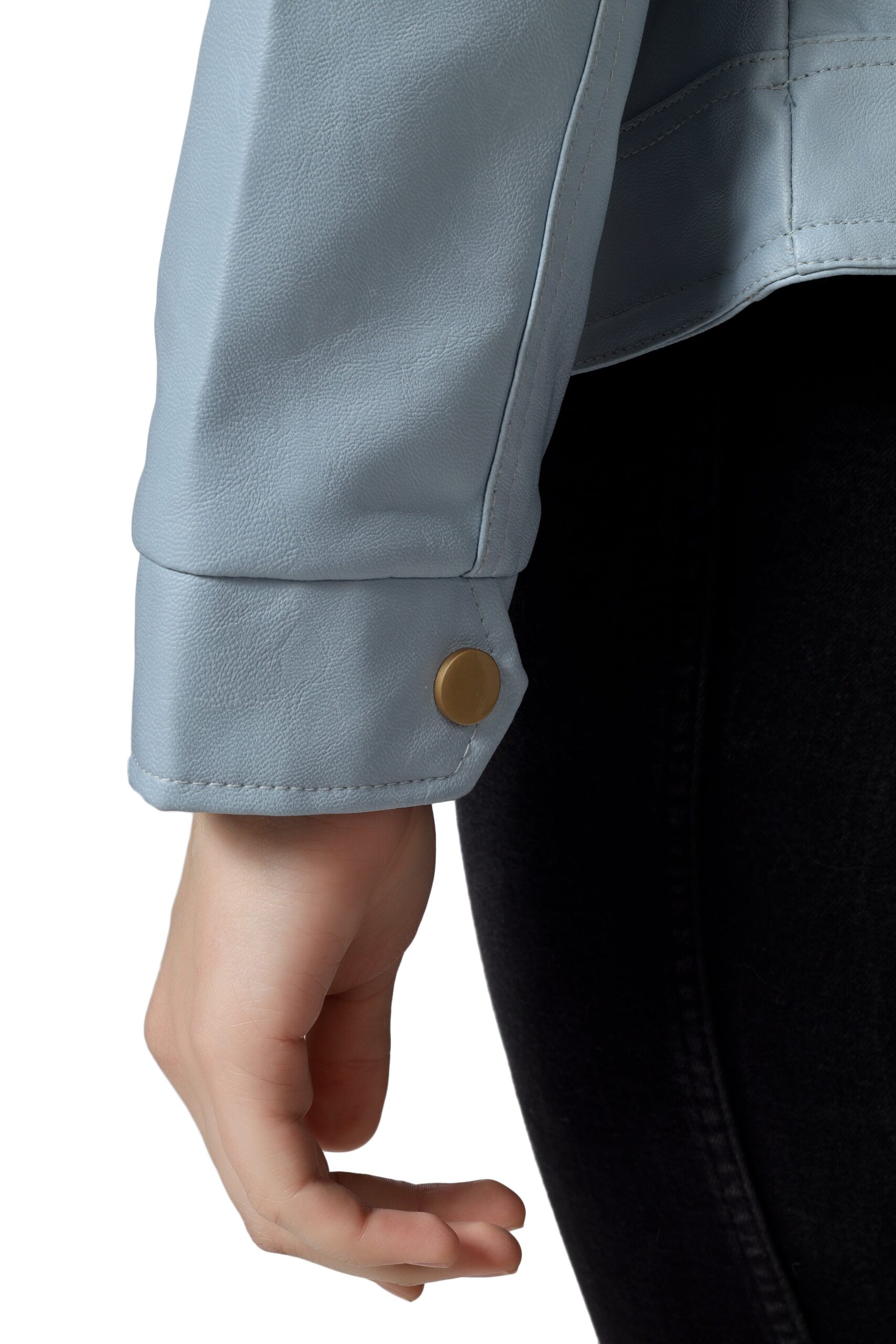 Moto Jacket of Women In Vegan Leather :- Charmshilp - Image 7