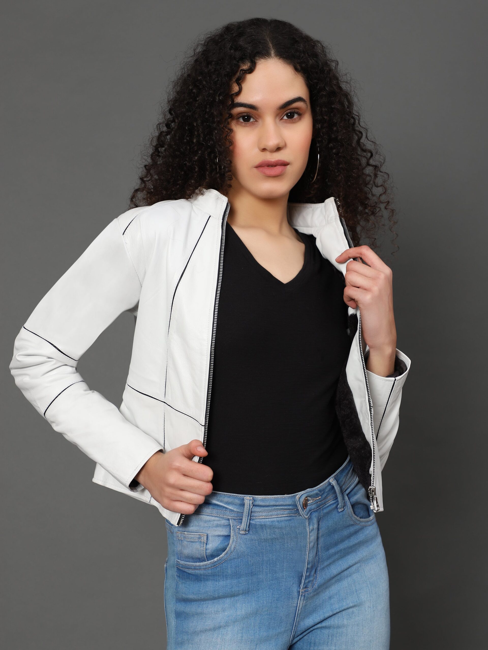 MotoMaven Strip lining Leather jacket - Image 3