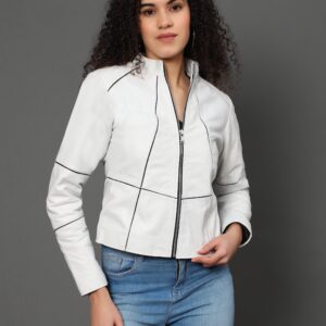 MotoMaven Strip lining Leather jacket