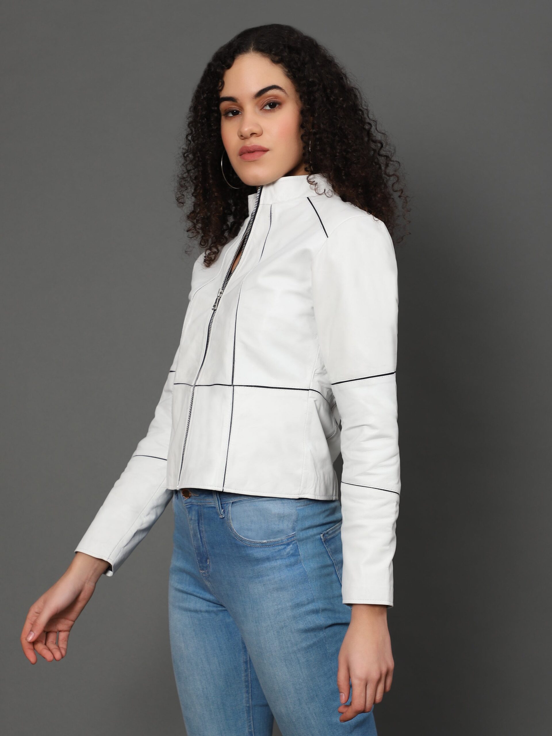 MotoMaven Strip lining Leather jacket - Image 4