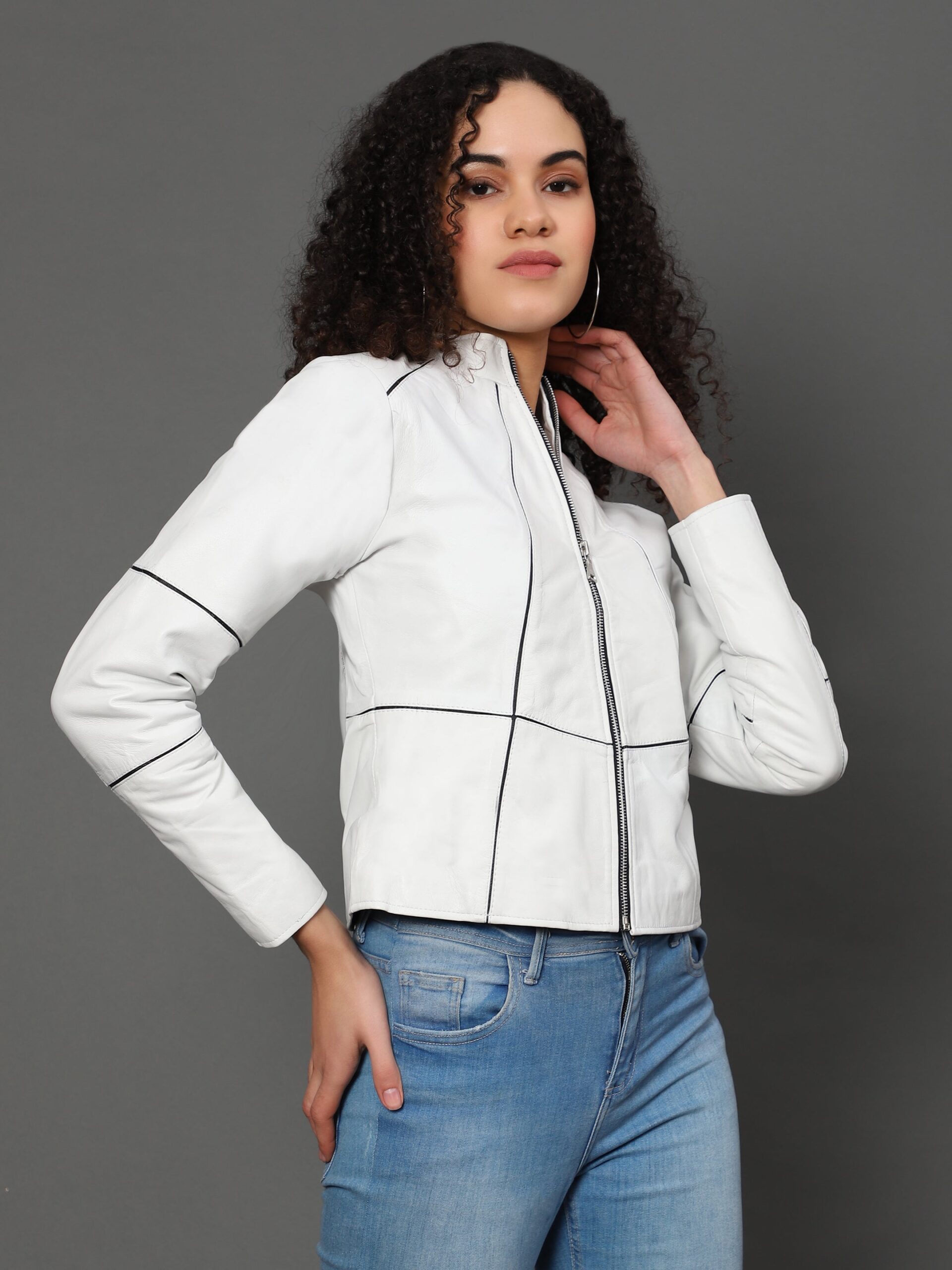 MotoMaven Strip lining Leather jacket - Image 5