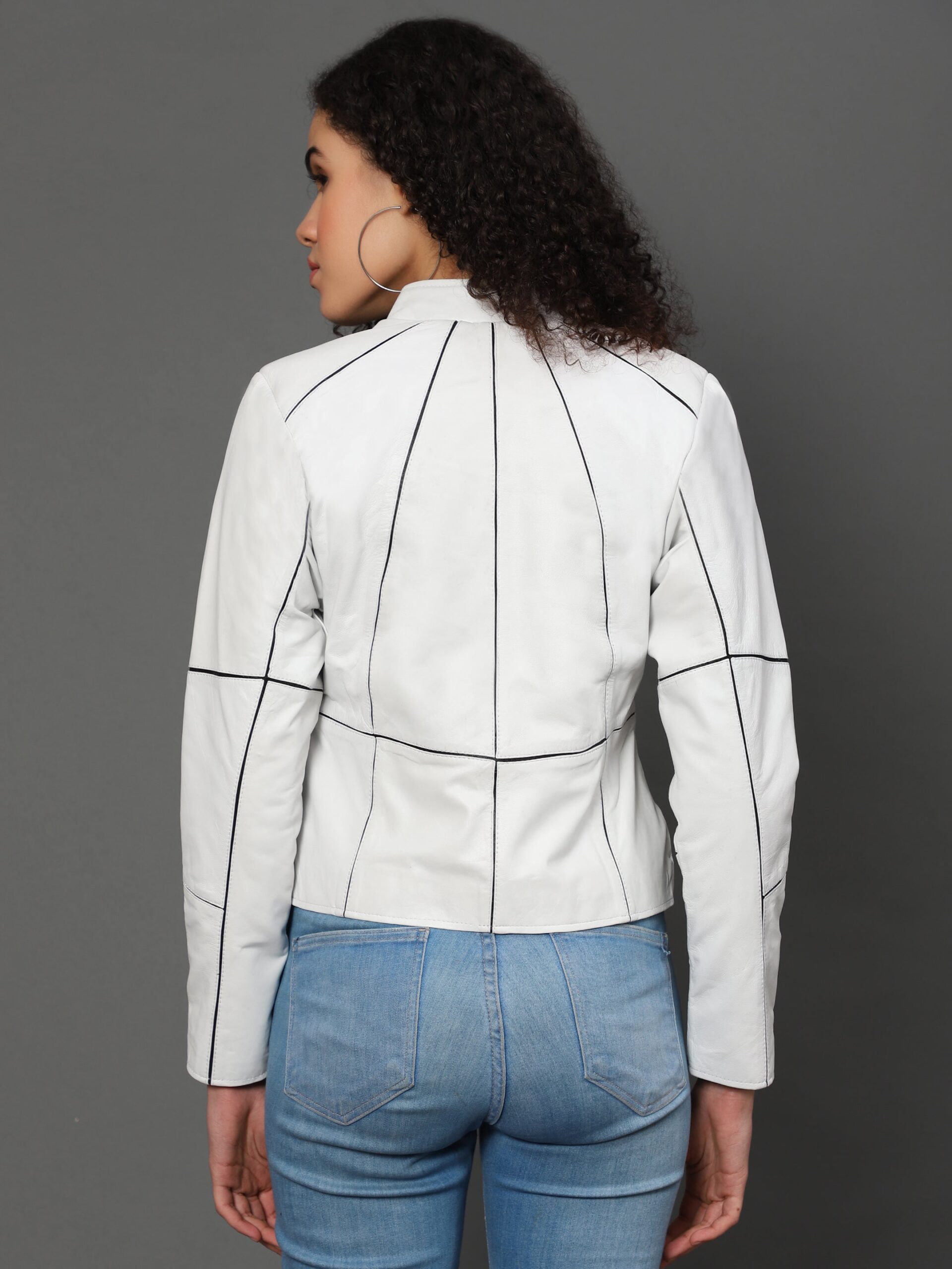 MotoMaven Strip lining Leather jacket - Image 2