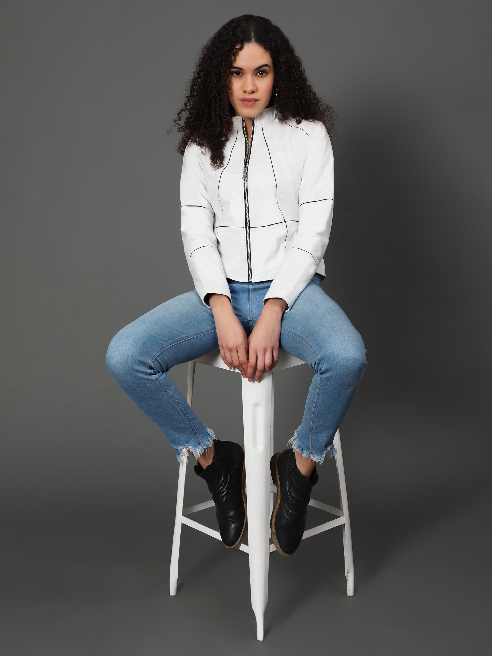 MotoMaven Strip lining Leather jacket - Image 6