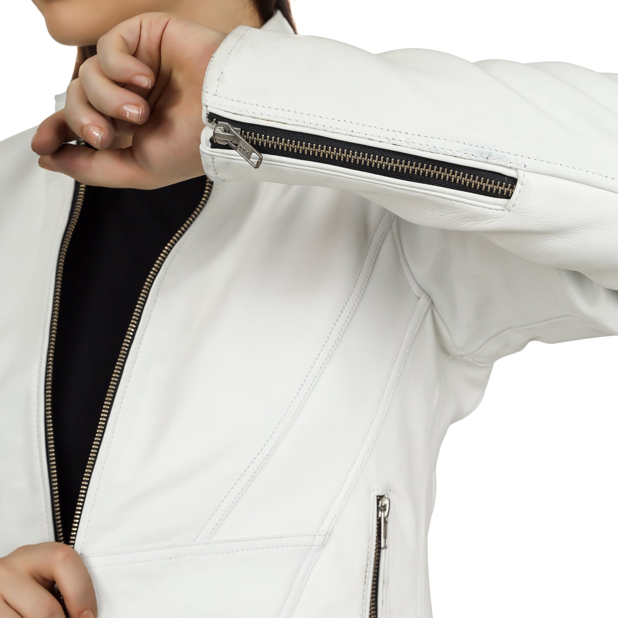 Teresa Lambskin Genuine Leather Jacket - Image 7